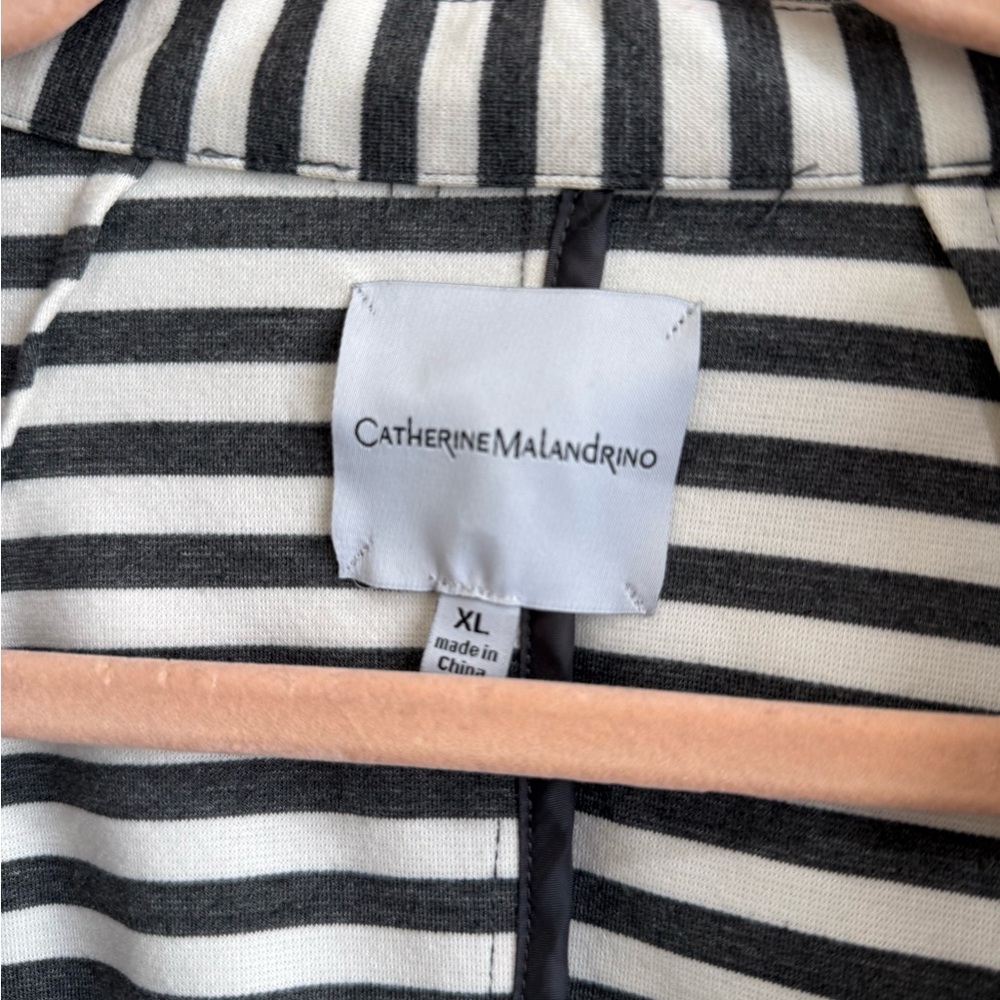 Catherine Malandrino Black and White Striped Blazer - Picture 2 of 6